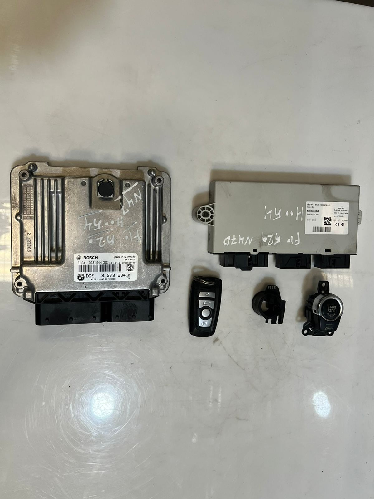 2013 BMW 520i F10 N47D Engine Control Unit ECU SET DDE+ CAS4+ 1KEY 8578994 