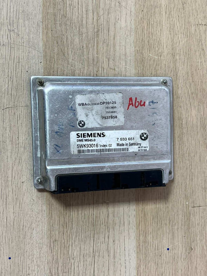 1996-2002 BMW Z3 Engine Control Unit 7533651 Z3 Z4 E85 M54 