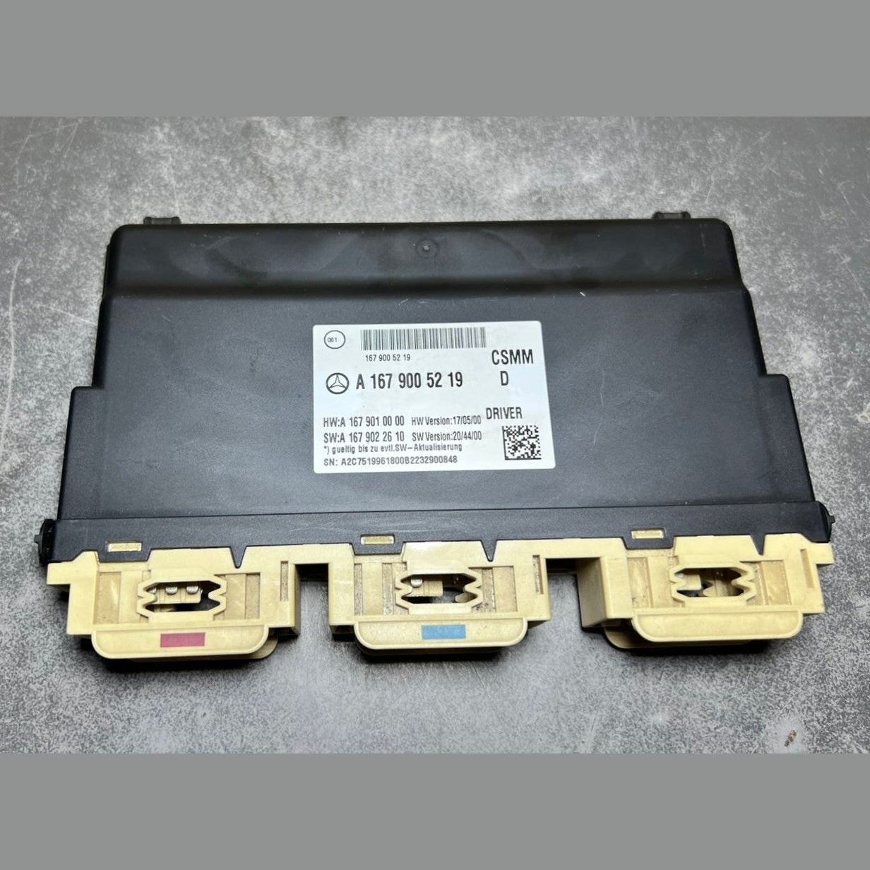 2017-2021 Mercedes Benz W167 GLE Driver Seat Control Module A167 9005219 OEM