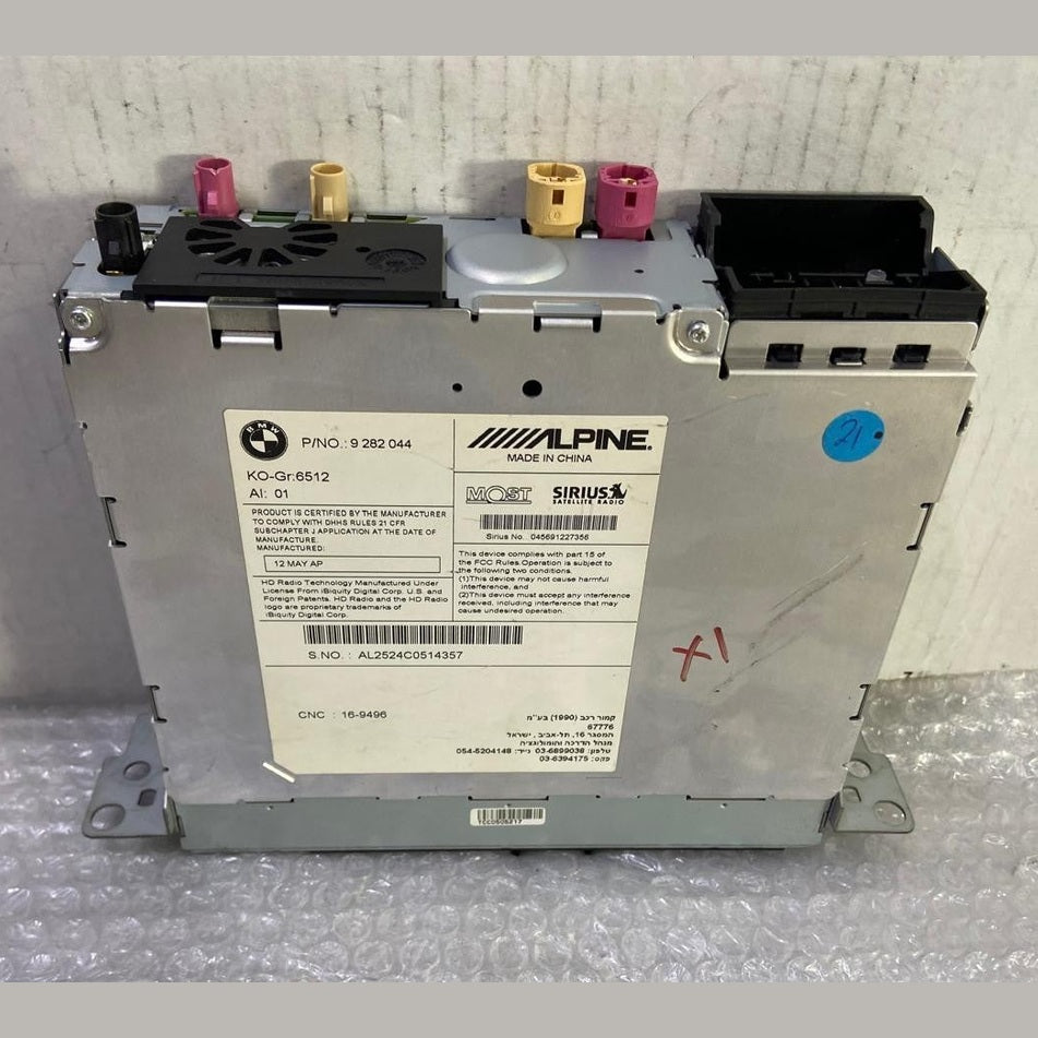 OEM BMW X3 X1 Satellite Radio Cd Module Alpine Head UNIT 9282044