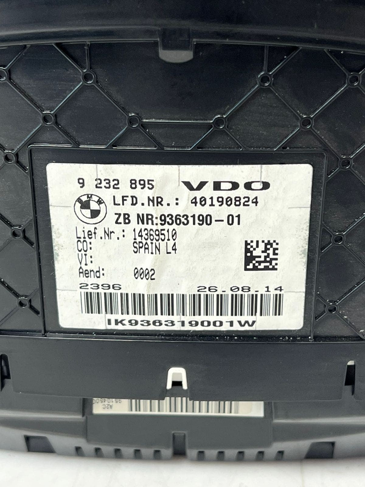 BMW F30, F31, F32, F34, F36 Instrument Cluster 9363190 OEM