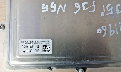 BMW 435i F36 N55 3.0L DME ECU CAS Key Set OEM 7540686 2014