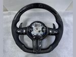 Load image into Gallery viewer, OEM BMW Carbon Fiber Steering Wheel F30 F32 Series MSport With Paddle Shifts LED
