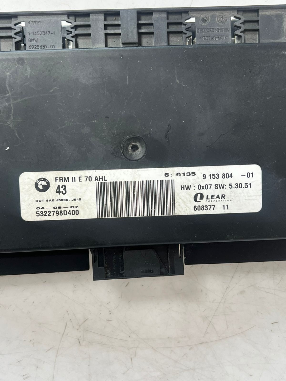 2007-2013 BMW X5 E70 FRM II AHL Footwell Light Control Module 9153804 OEM