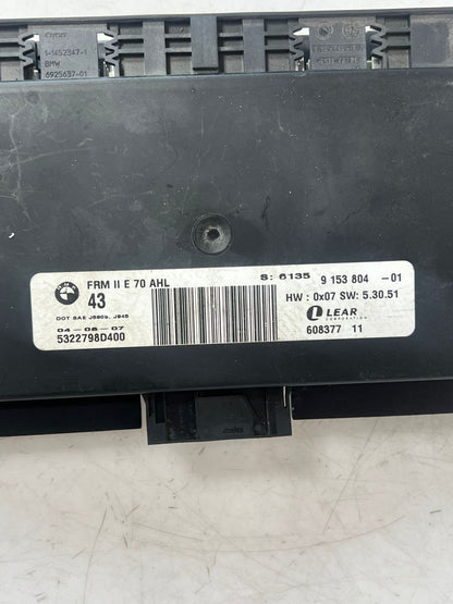 2007-2013 BMW X5 E70 FRM II AHL Footwell Light Control Module 9153804 OEM