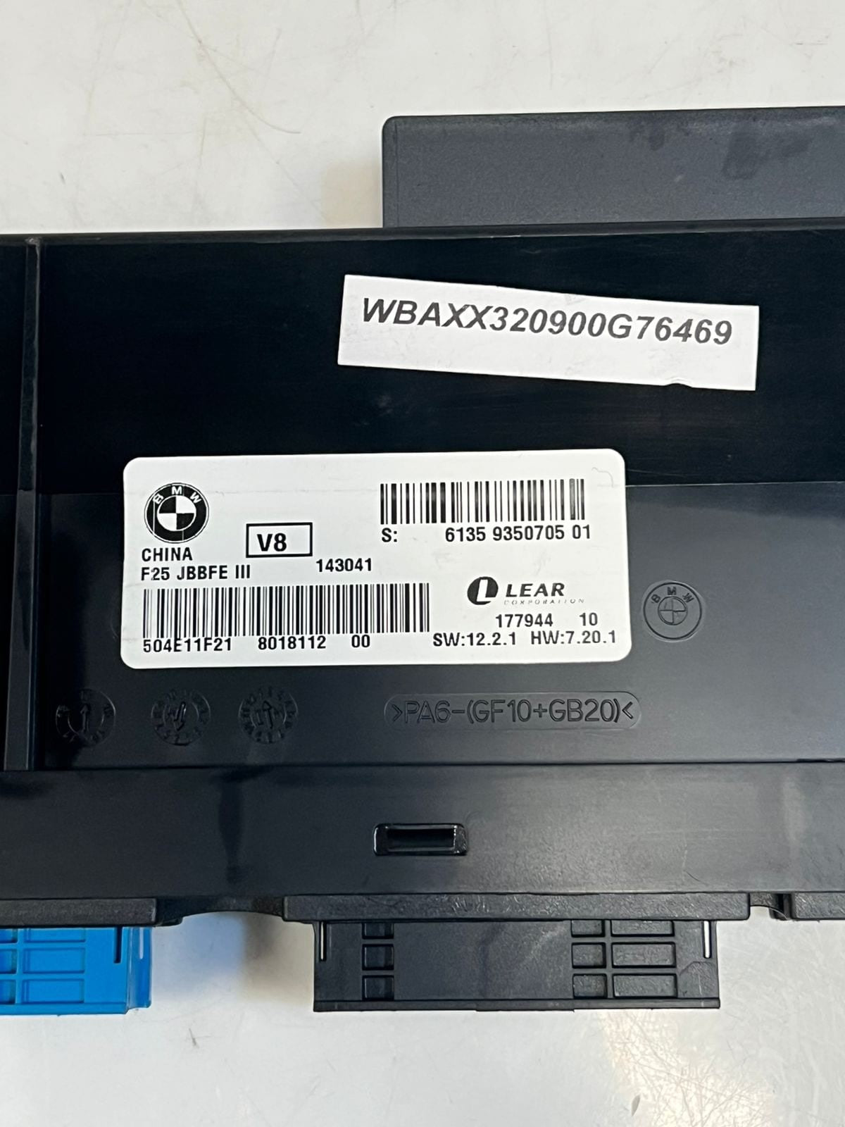 2013-2017 BMW X3 F25 JBBFE III Body Control Module BCM 9350705 OEM