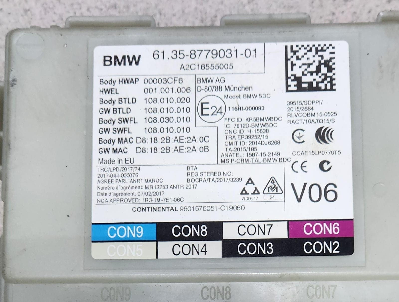 2019 BMW X3 G01 Engine Control Module 9468802 X3 X4 G01 G02 G30 B48 ECU SET