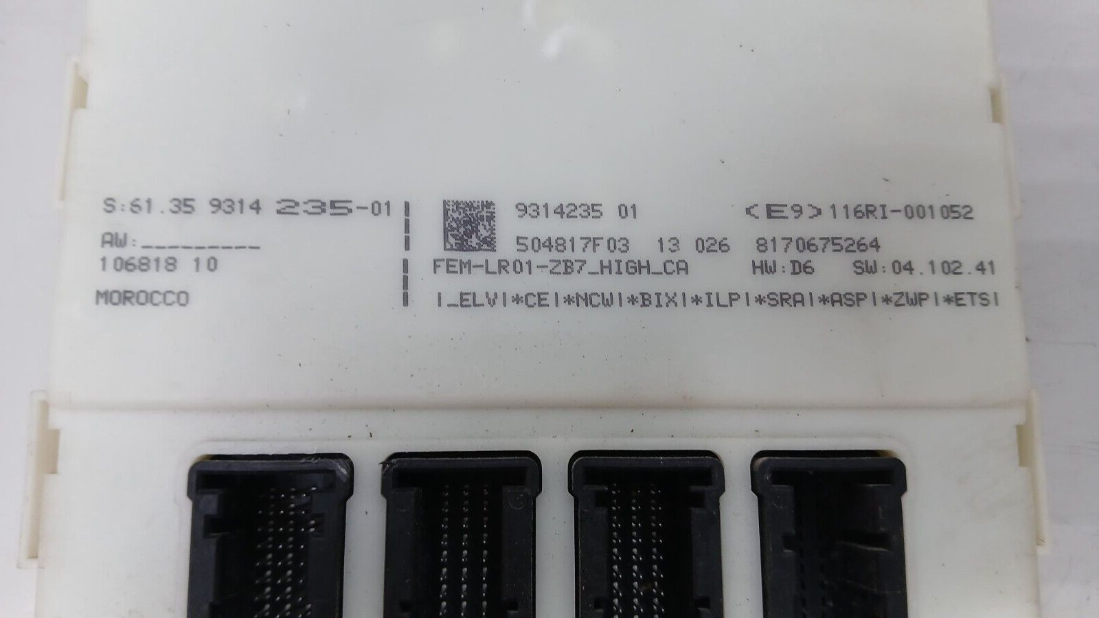 BMW 320d N47N F30 2013 ENGINE CONTROL ECU KIT 8573259