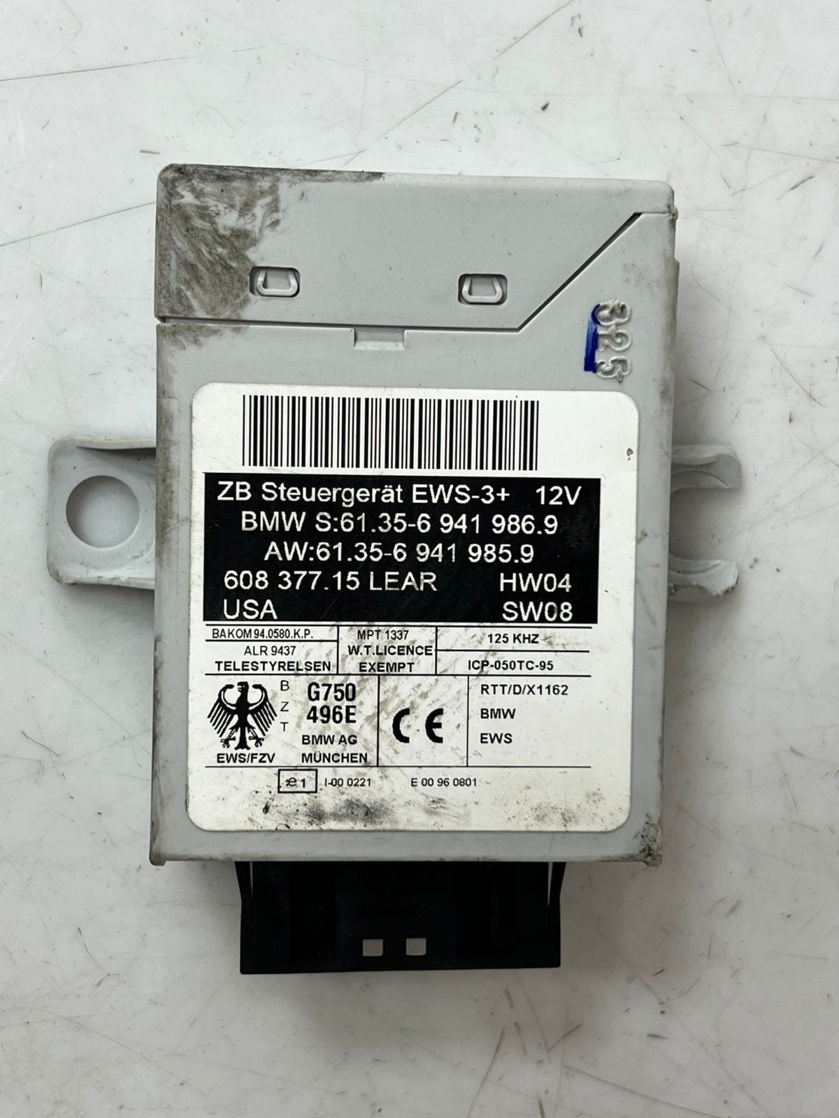 2005-2006 BMW 545i X5 4.8 E60 Engine Control Module ECU SET DME+EWS+1KEY 7556340