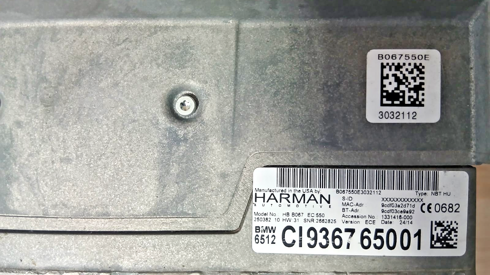 BMW NBT High Navigation Unit F20 F30 F32 F01 F15 X5 X6 OEM 936765001