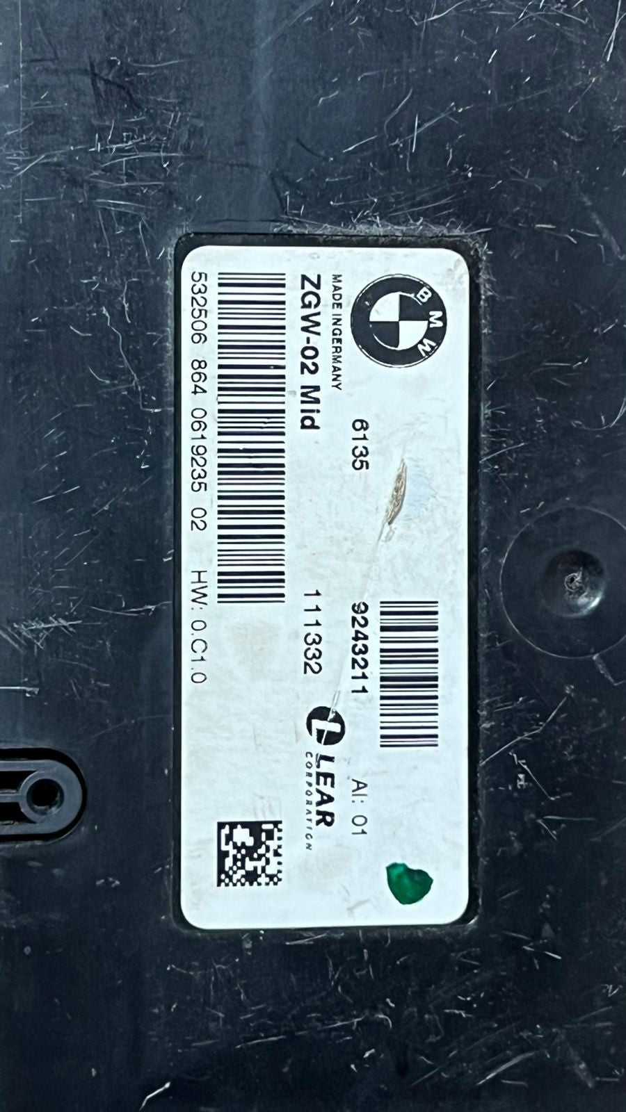 2011-2013 BMW 528i Gateway Control Unit 9243211 F10 F11 OEM