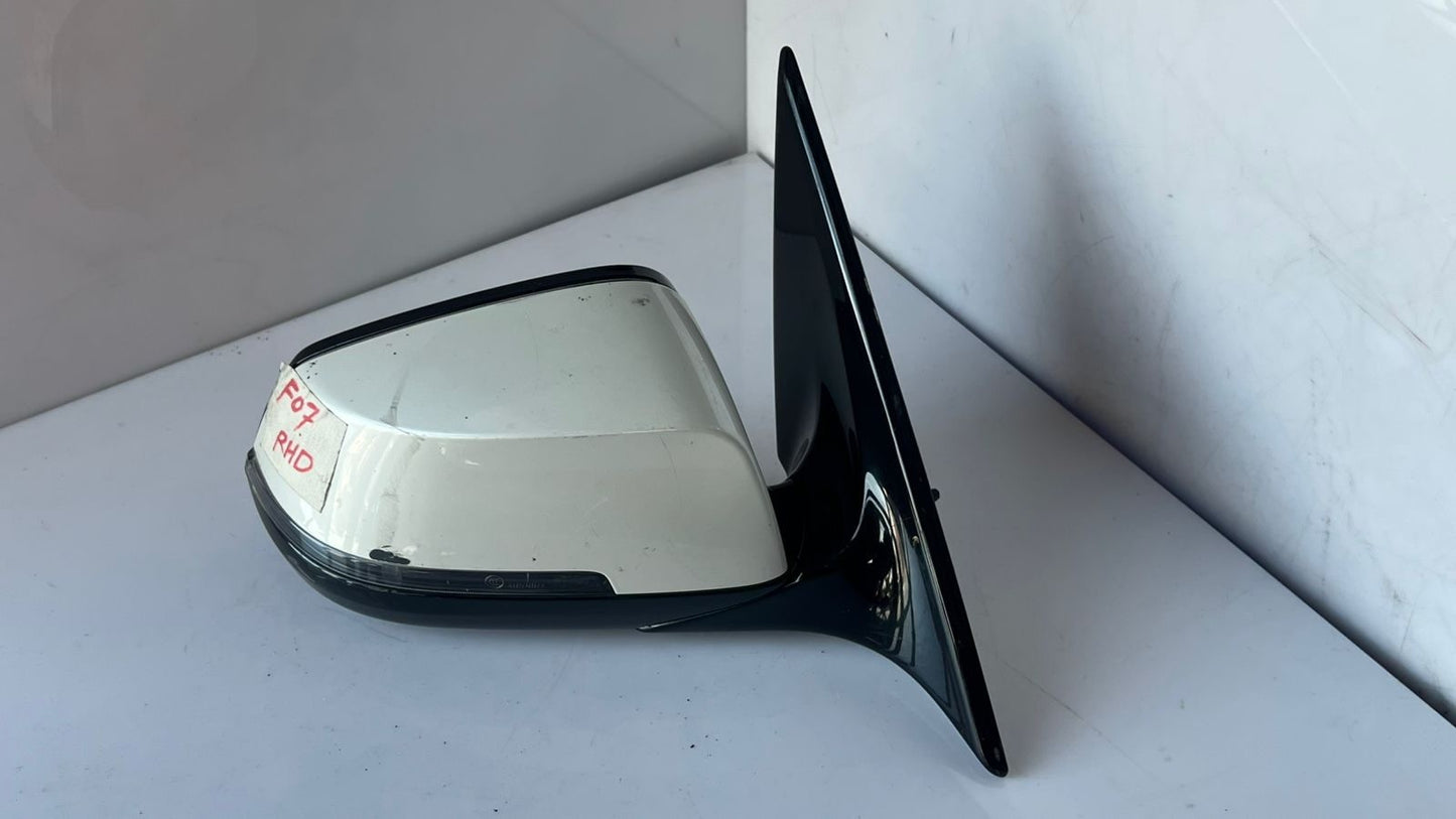 2010 BMW F07 GT LEFT Side View Mirror 7204767 RHD OEM
