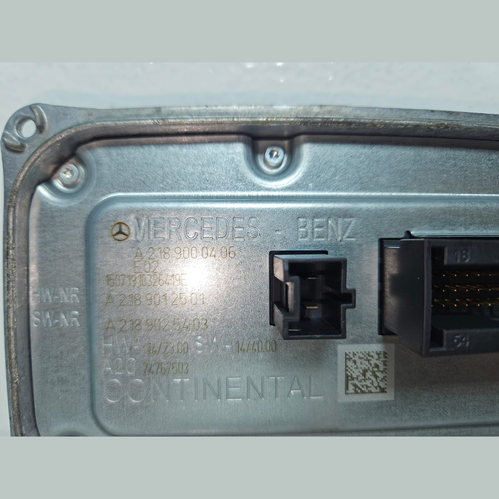 14-18 Mercedes W218 CLS Headlight Ballast Control Module A218 9000406 OEM