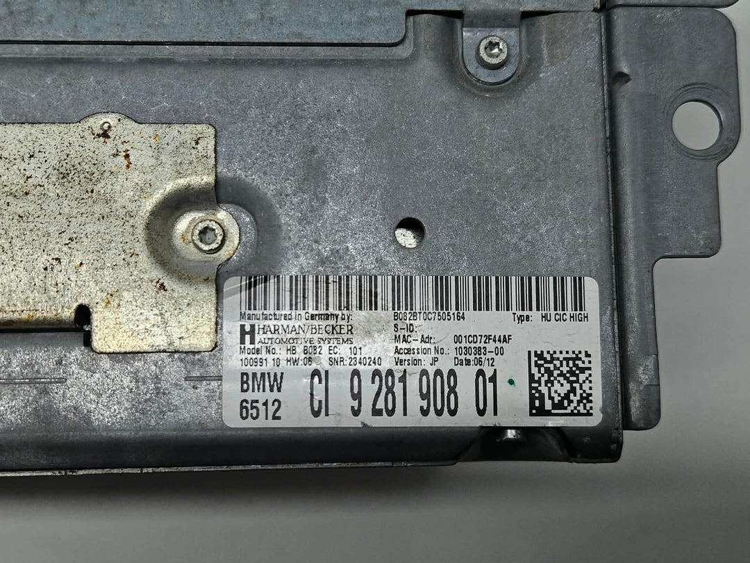 9281908-BMW F20 Head Unit Audio Navigation System OEM