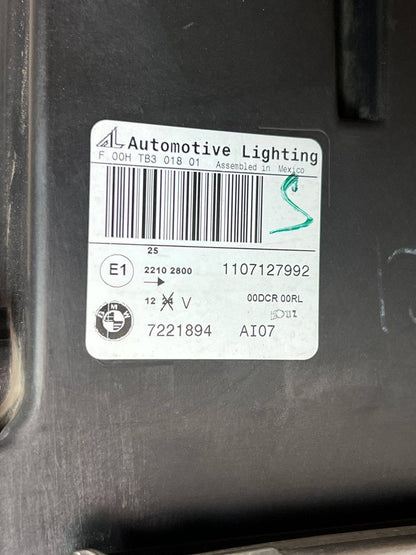 BMW X5 E70 HEADLIGHT XENON FRONT RIGHT DRIVER SIDE 7221894 2010