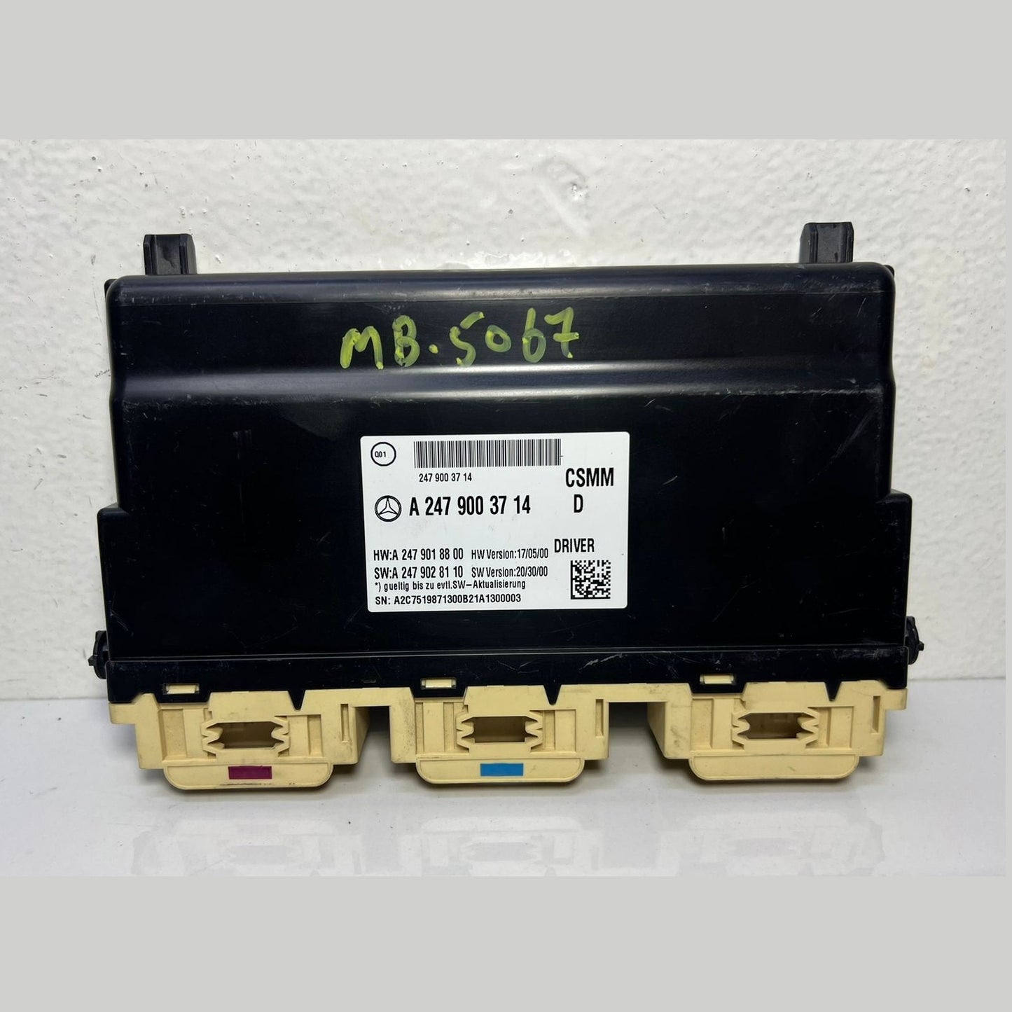 17-19 Mercedes Benz W247 CLA B-Class Driver Seat Control Module A247 9003714 OEM