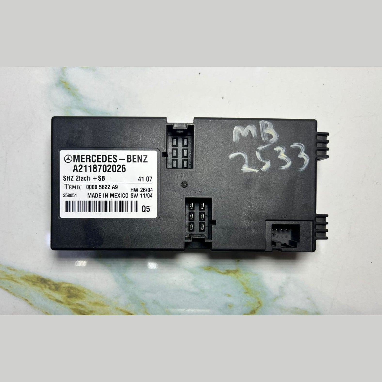 07-09 Mercedes E550 Seat Heating Control Module A2118702026 E-Class W211, ML63