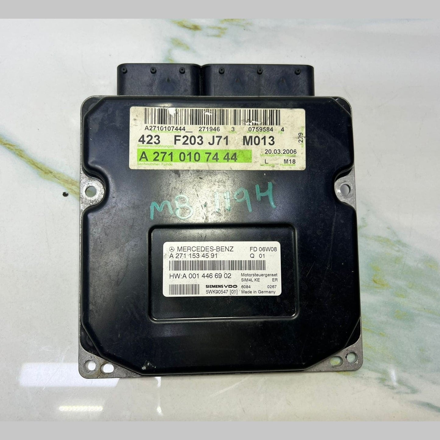 2000-2007 Mercedes-Benz C230 Engine Control Unit A2711534591 W203 C180 C230 M271