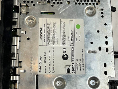 02-06 BMW 325i 3 Series E46 Radio AM FM Business Single Disc CD Player 6941505