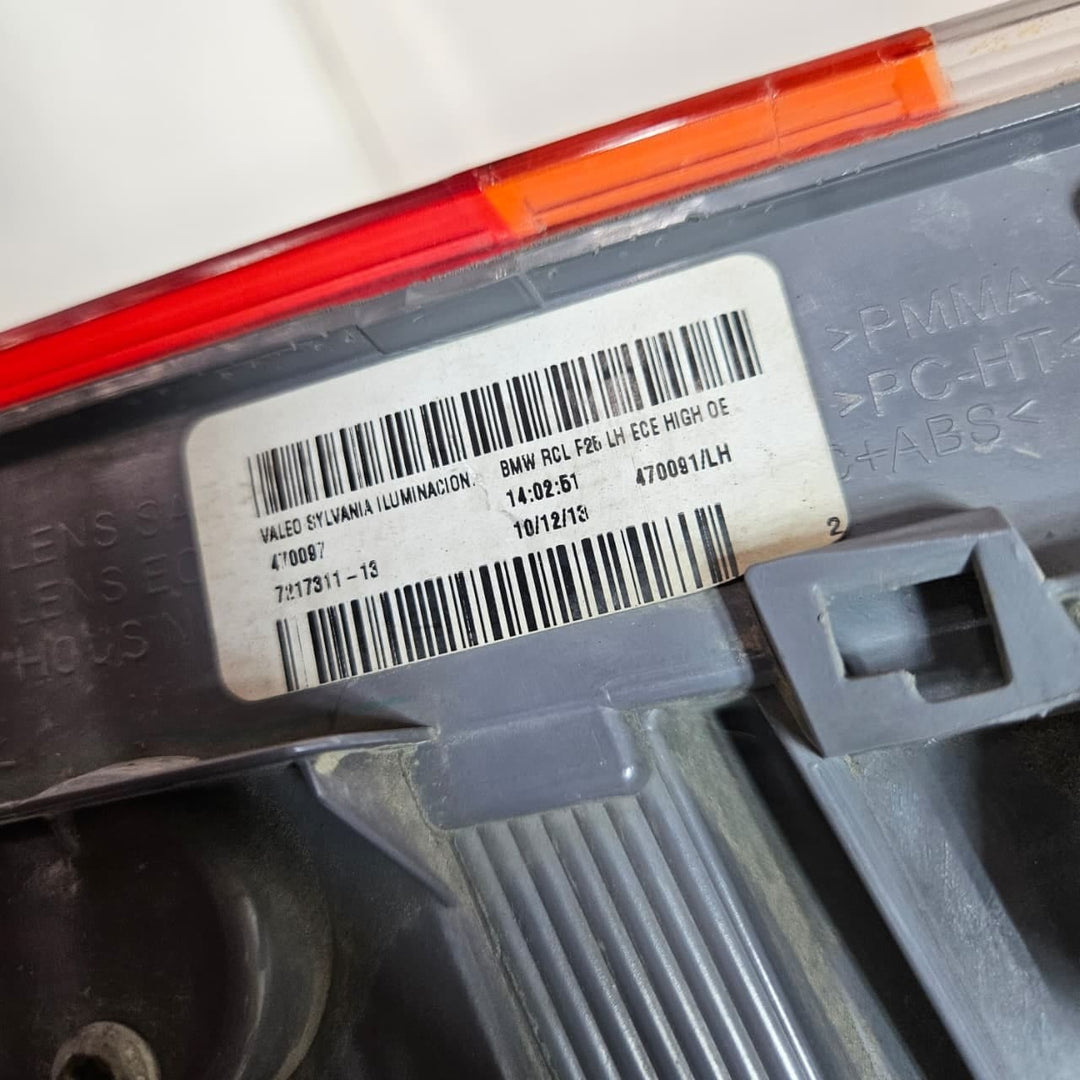 7217311-2011-2022 BMW X3 F25 Tail Lamp LED Left Side OEM 