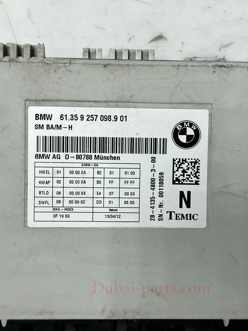 2011-2017 BMW X3 F25 6 Series F12 F13 Seat Control Module 9257098 OEM