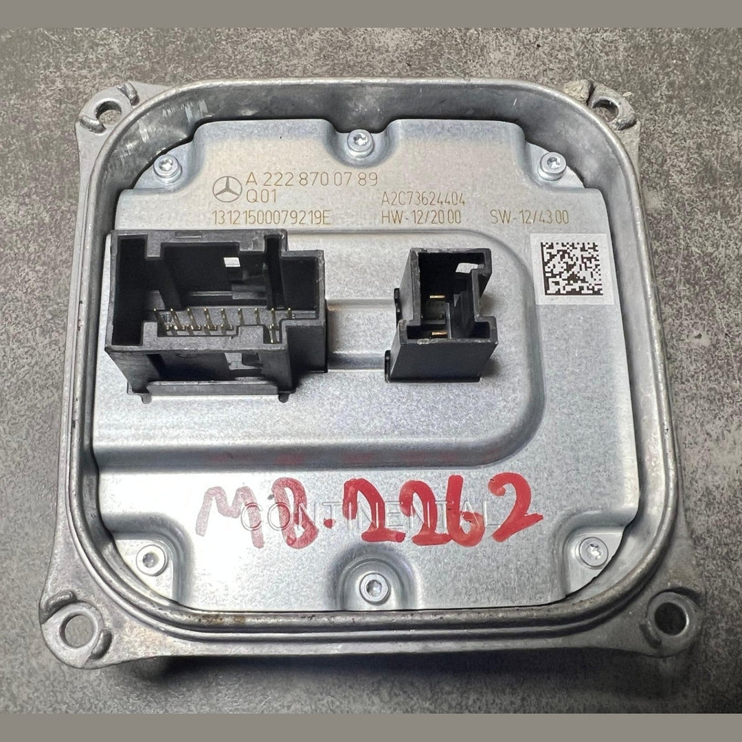 15-20 Mercedes W222 LED Headlight Voltage Regulator Ballast Module A222 8700789