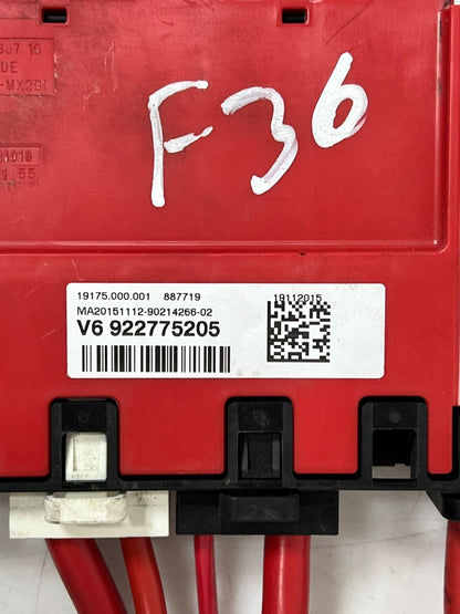 12-16 BMW 328i  F30 F31 F34 Battery Power Distribution B+ FUSE Box 9227752 OEM