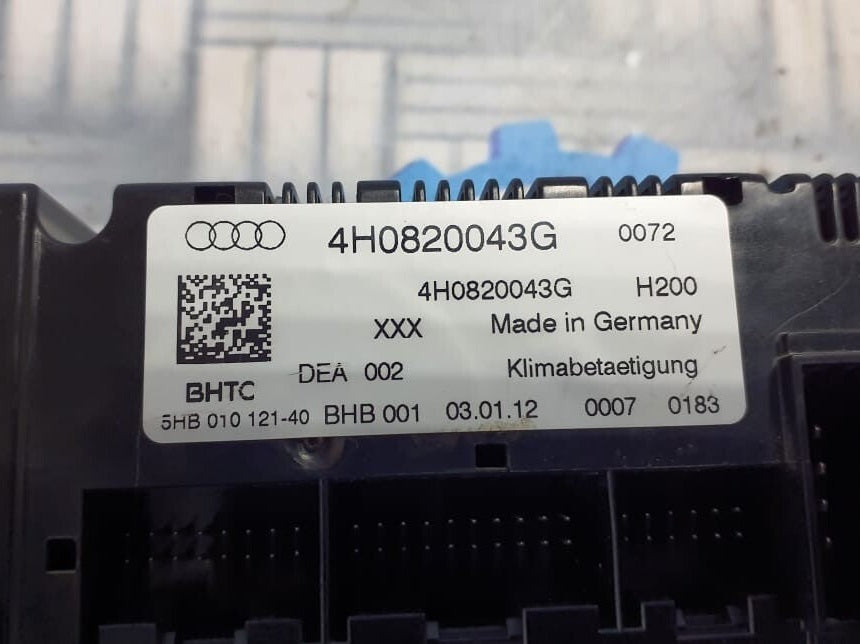 AUDI A8 AIR CONDITIONING UNITN PANEL 4H0820043G