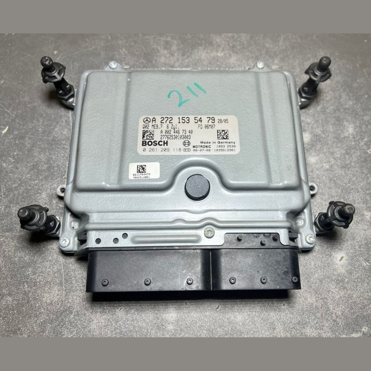 01-09 Mercedes W211 E-Class Engine Control Module Unit ECM ECU A272 1535479 OEM