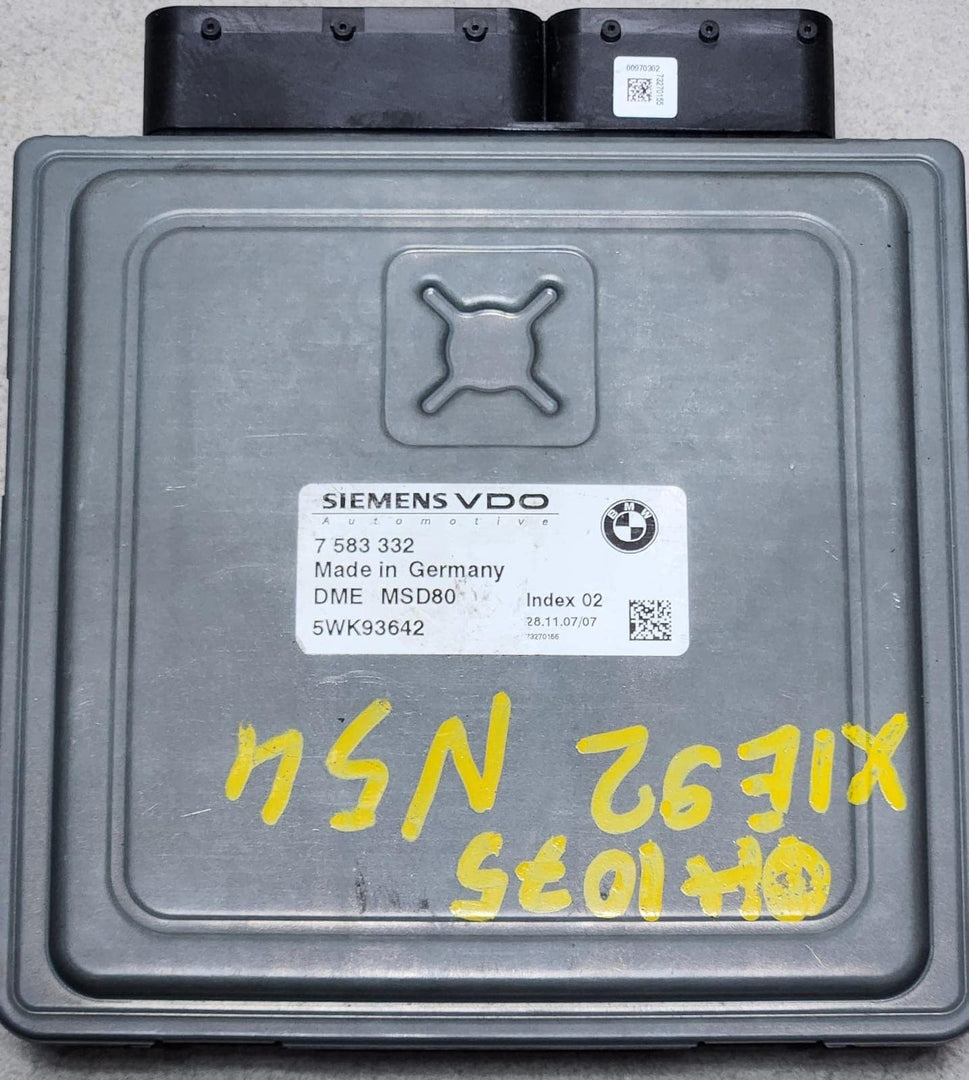 2007-2013 BMW 335i E92 N54 Engine Control Unit 7583332 535i 335i