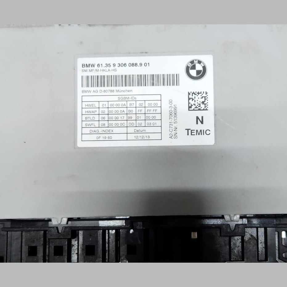 2014-2018 BMW X5 Front Seat Control Module 9306088 X5 and X6 OEM