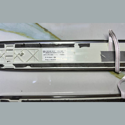 Mercedes W206 C-Class Front Entrance Trim Seal Strip Plate Cover Set A2066801801