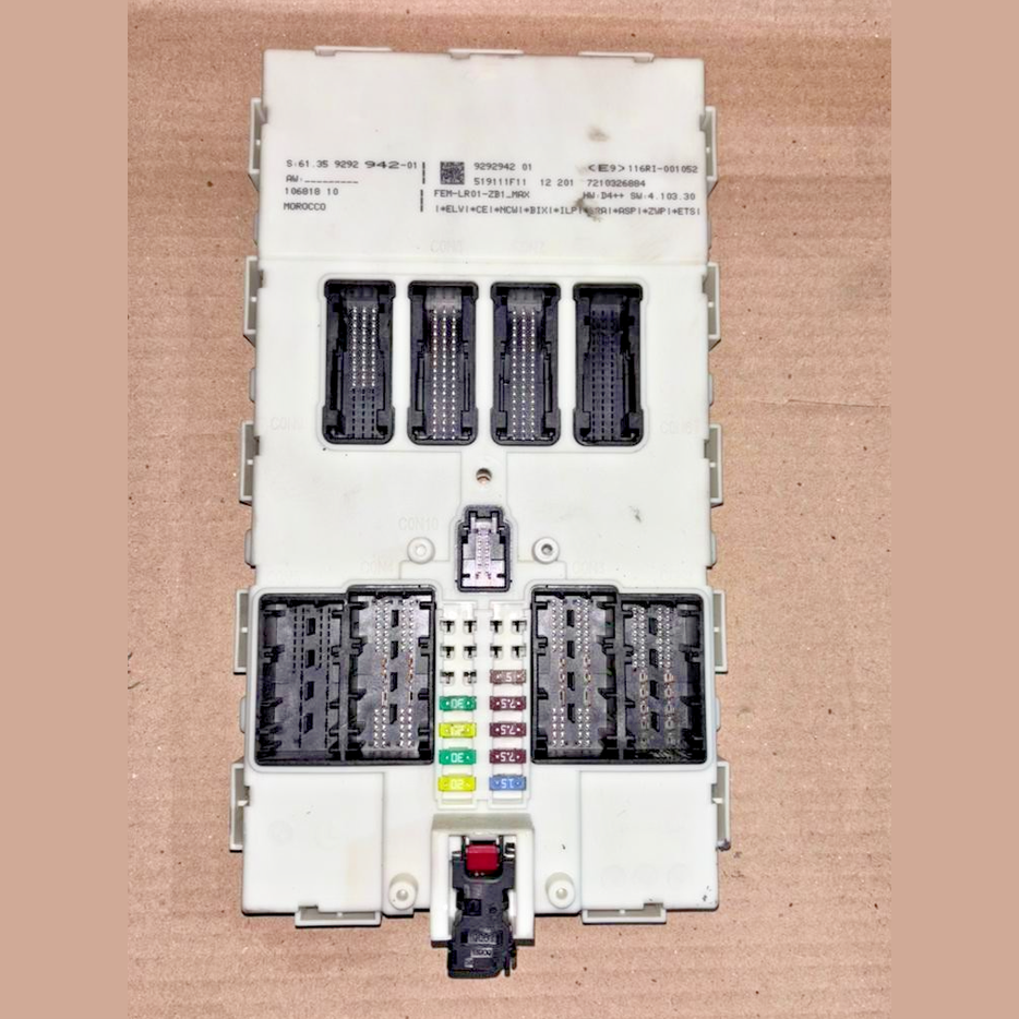 BMW F30 N20 FEM FRONT ELECTRONIC BODY CONTROL MODULE OEM 9292942