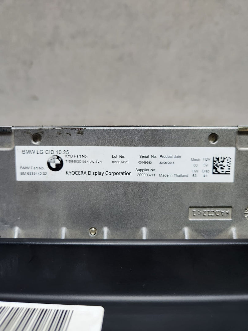 2016-2019 BMW 740i Central Information Display Screen 6839442 7 Series G11 G12 