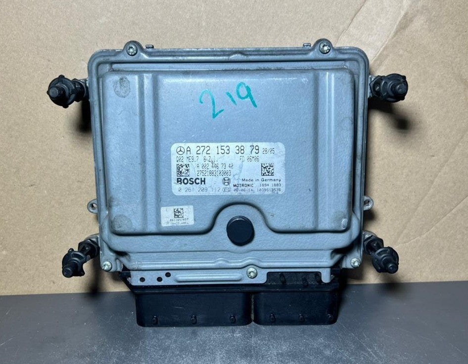 04-10 Mercedes W219 CLS Engine Control Module Unit ECM ECU A272 1533879 OEM