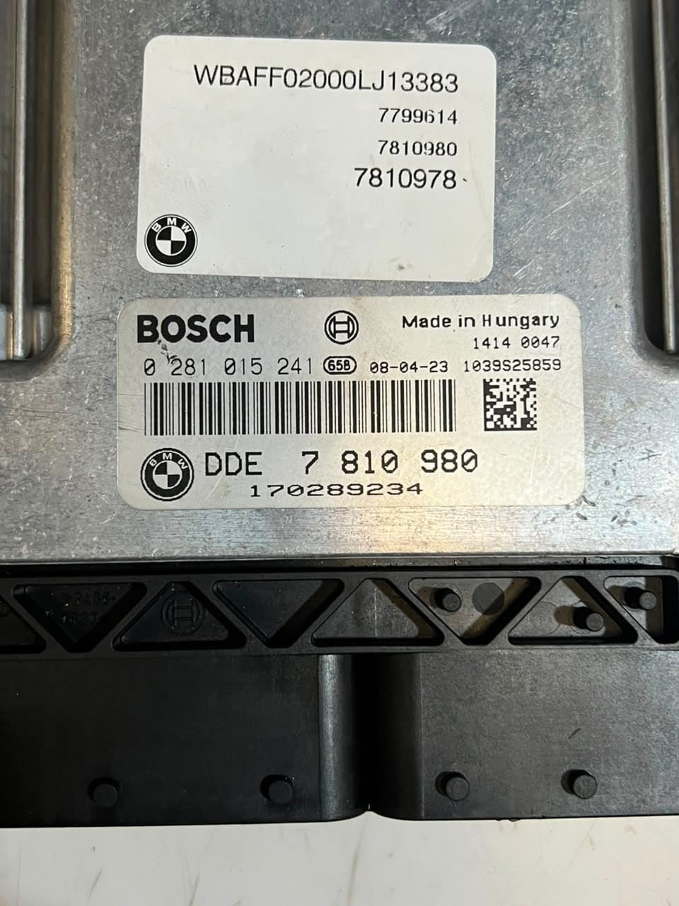 2008 BMW X5 E70 3.0sd M57N2 Engine Control Unit ECU SET DDE+CAS3 7810980