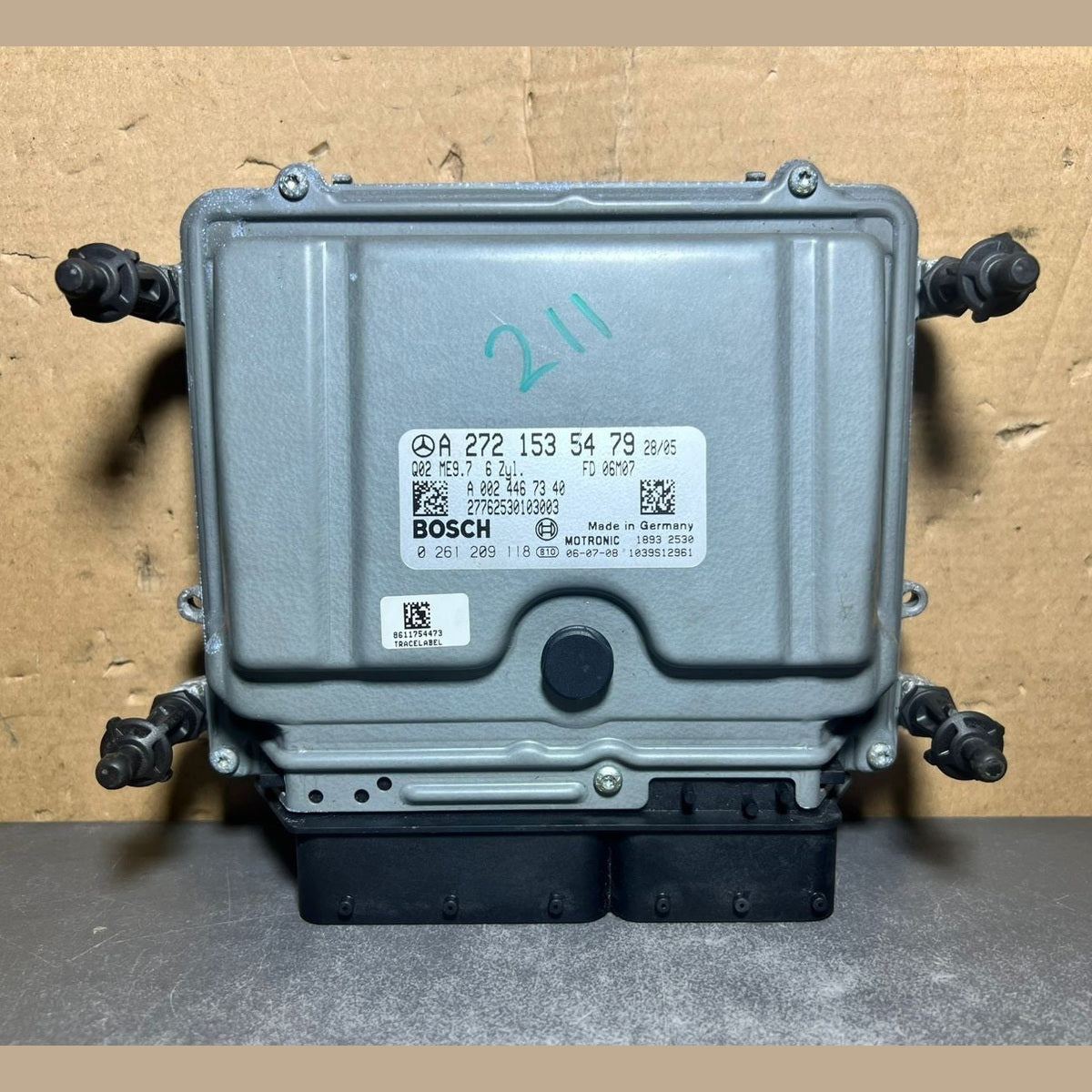 01-09 Mercedes W211 E-Class Engine Control Module Unit ECM ECU A272 1535479 OEM