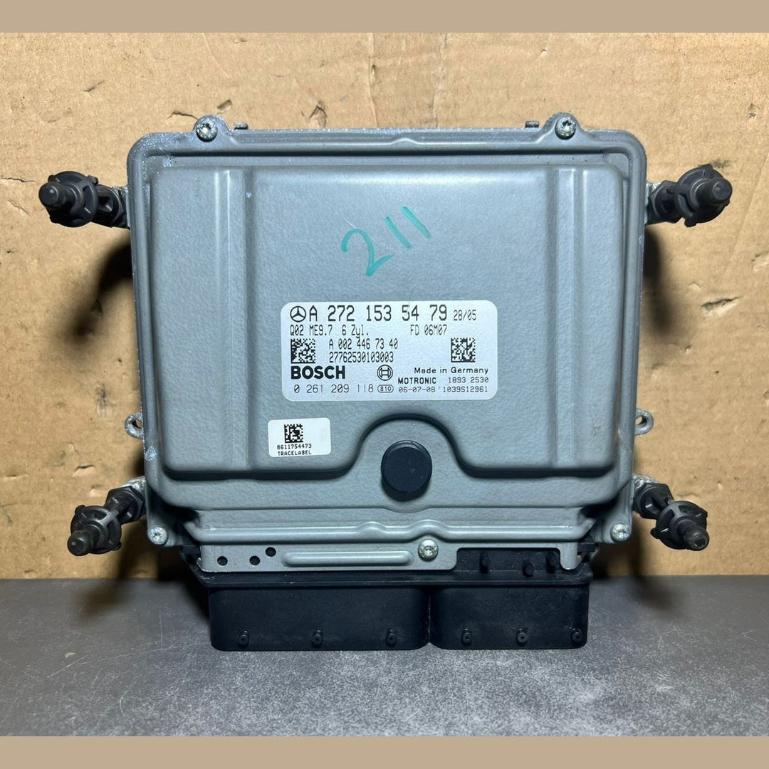 01-09 Mercedes W211 E-Class Engine Control Module Unit ECM ECU A272 1535479 OEM