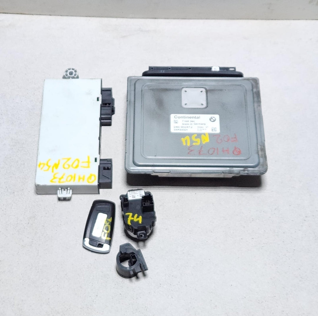 2010 BMW 740i Engine Control Unit 7598364 F01 740i f02 N54 V6 TWIN TURBO ECU SET