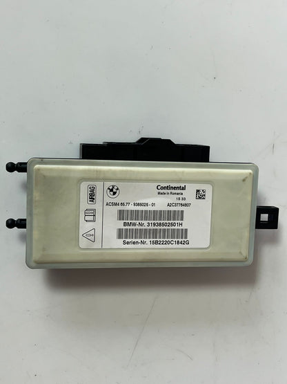 2015 BMW X3 F25 SRS Control Module OEM 9385025 Resettable Safety Restraint Unit