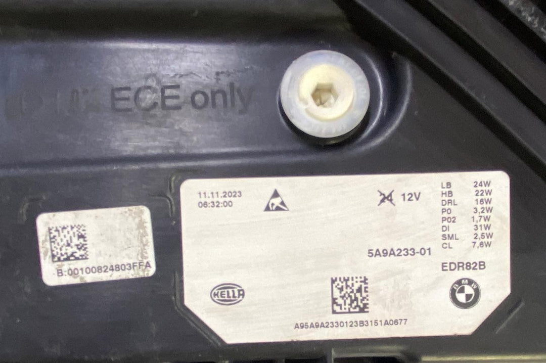 OEM BMW X1 U11 HEADLIGHT FRONT LEFT SIDE ECE MODEL 5A9A233 LHD NO MODULE