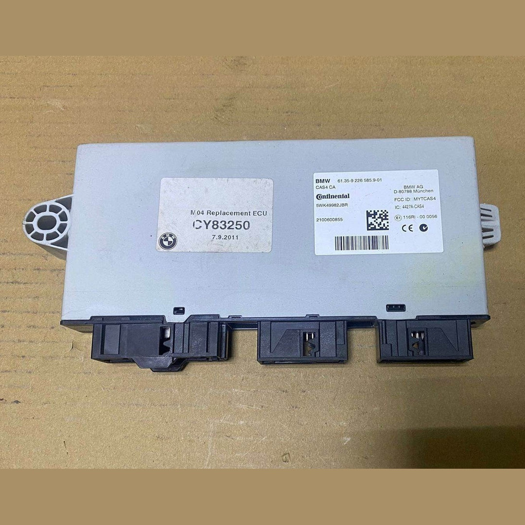 2011 BMW 535i Cas Control Unit Module 9226585 F10 5 Series, X3, X4, 528i, 535i, 