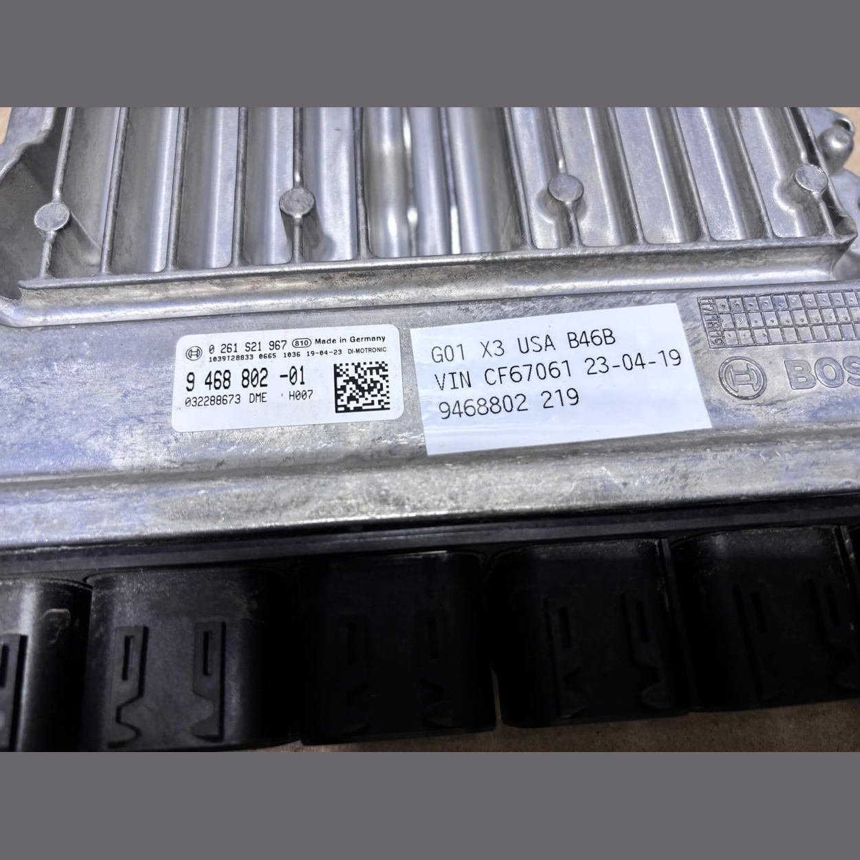 G01 X3 USA B46B vin CF67061 23/04/2018 ENGINE CONTROL UNIT  ECU ONLY - 9468802