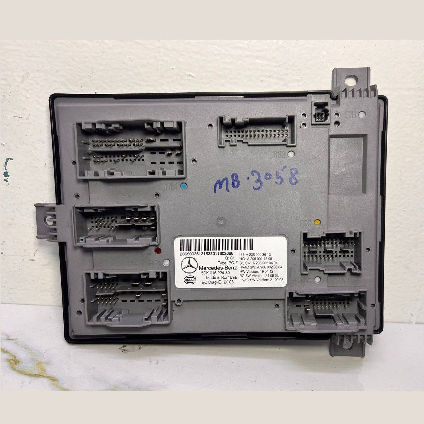 Mercedes W206 BCM Body Control Unit On Board Power Distribution Control Unit A 2