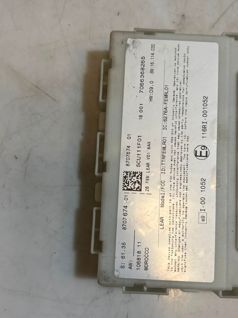 2018-2020 BMW 1' F20 LCI 125I Engine Control Unit ECU SET DME+FEM+1KEY 8740343