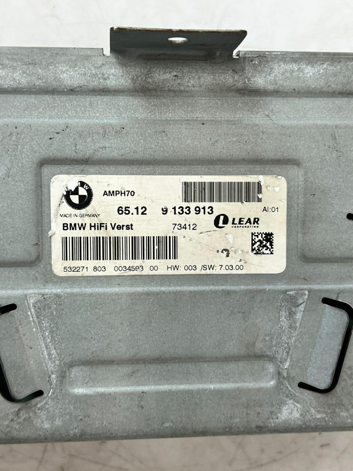2007-2013 BMW X5 E70 Hifi Audio System Amplifier CONTROL UNIT 9133913 OEM