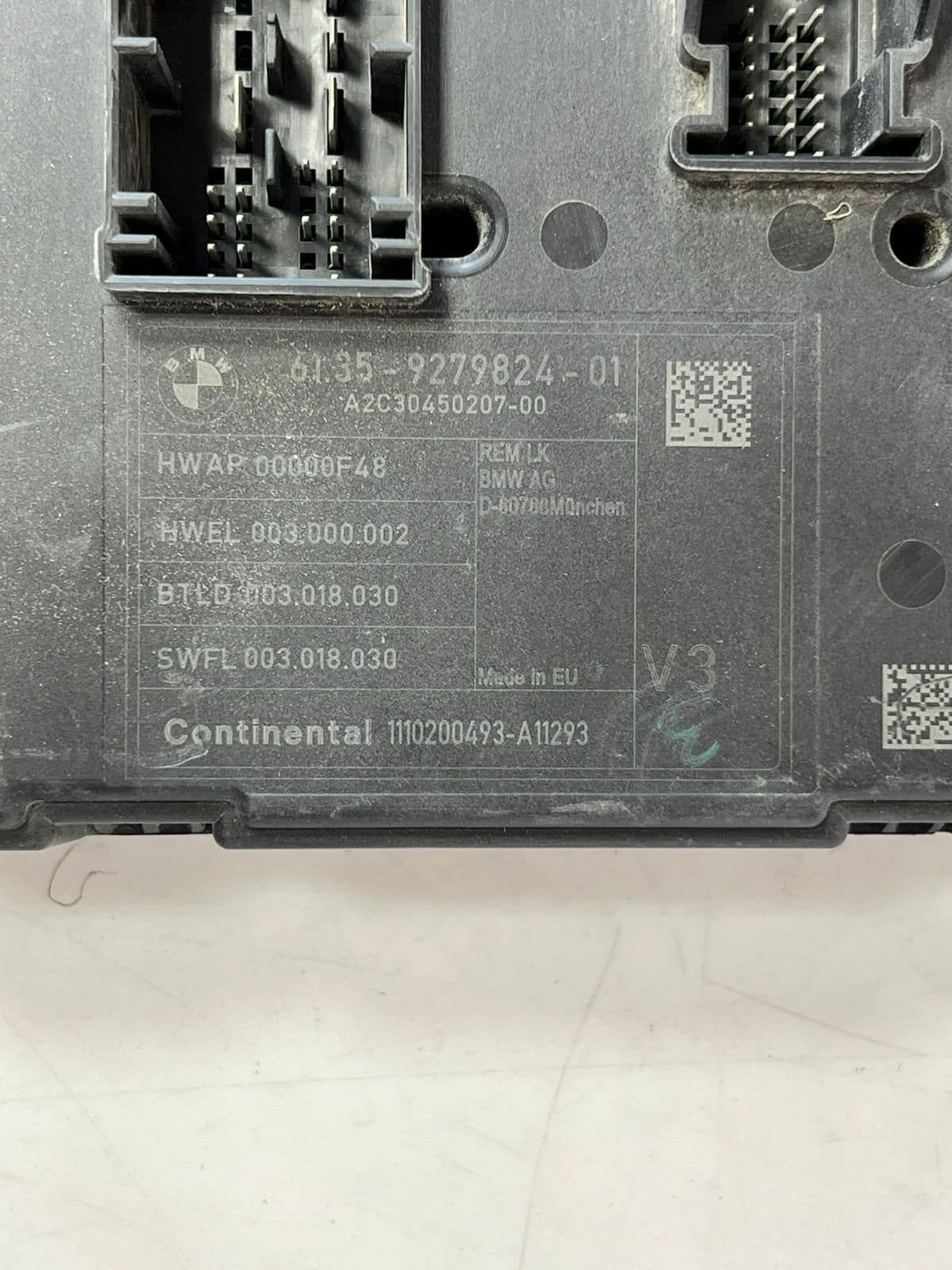 2012-16 BMW 1 3 F20 F30 F31 F35 Rear Body Comfort Control Unit Module 9279824