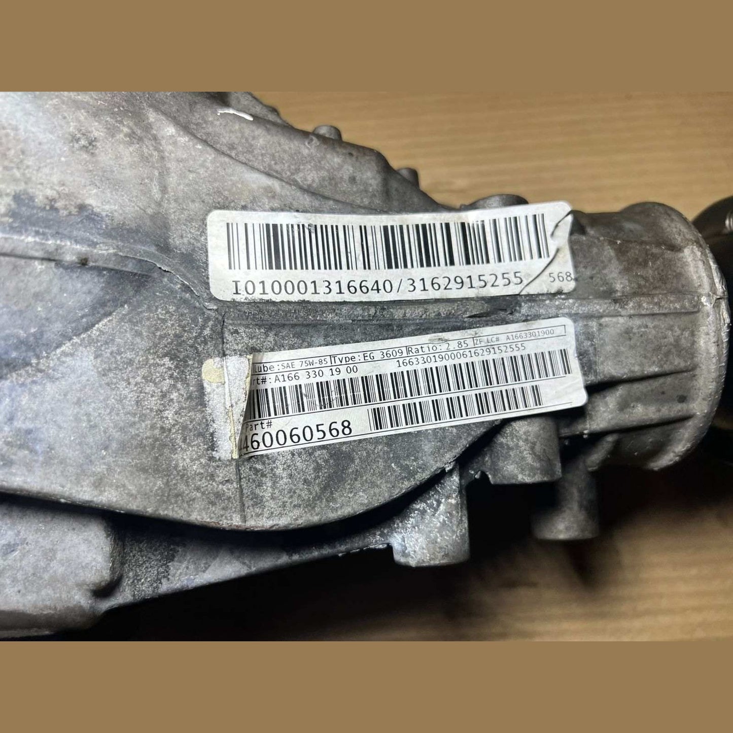 Mercedes-Benz Front Axle Differential A1663301900/ Ratio 2.85 W166 GLE