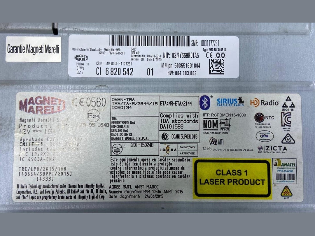 OEM BMW F30 MUSIC NAVIGATION STEREO RADIO PLAYER HEAD UNIT 6820542