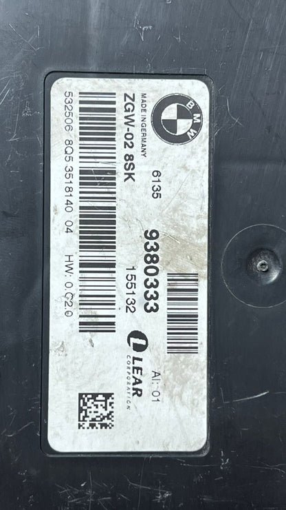 2011-2018 BMW X3 Central Gateway Control Module 9380333 F25 X4 F26